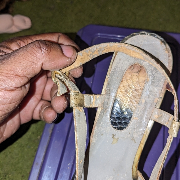 Women's Snakeskin Strap Heels by Andrew Gellar (Used) - Picture 7 of 11